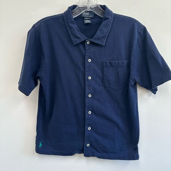 Y2K Polo Ralph Lauren Jersey Knit 100% cotton Collared Short Sleeve Polo Size S - Picture 4 of 9